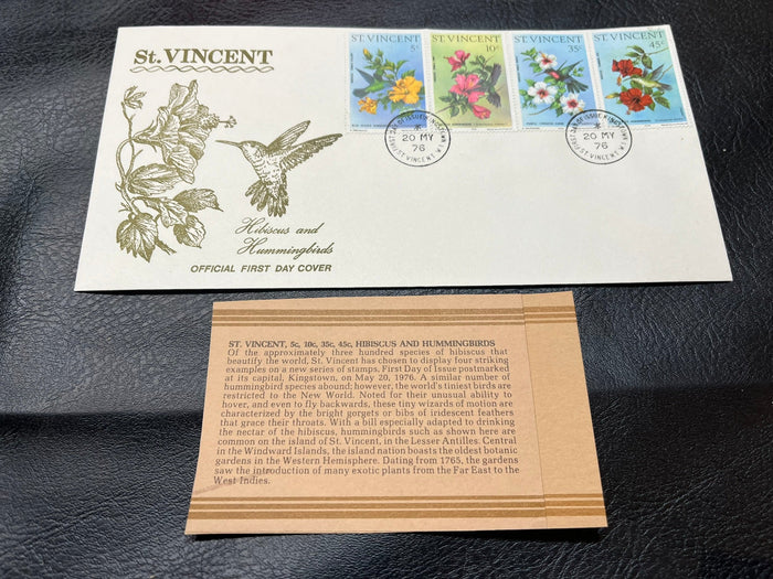 St.Vincent - "Hibiscus and Hummingbirds" FDC