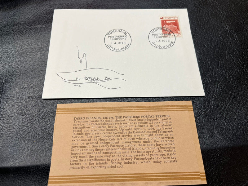 Faero Islands - "The Faeroese Postal Service" FDC