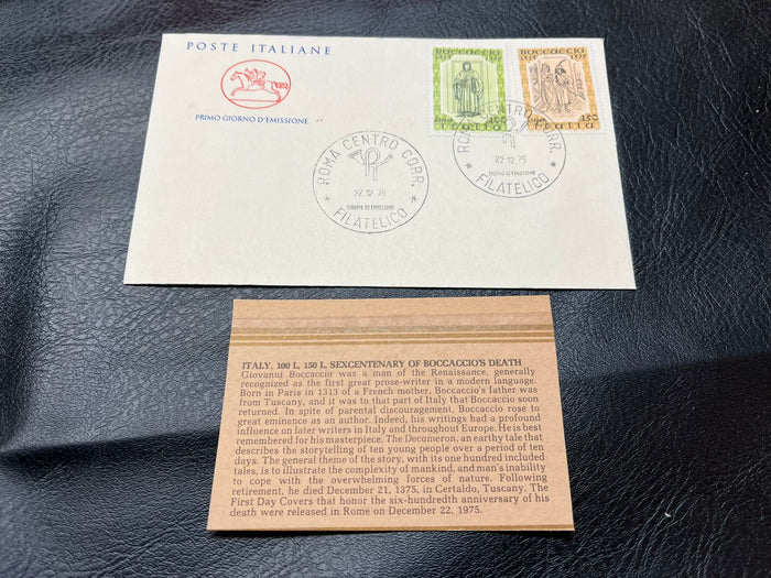 Italy - "Sexcentenary of Boccaccio's Death" FDC
