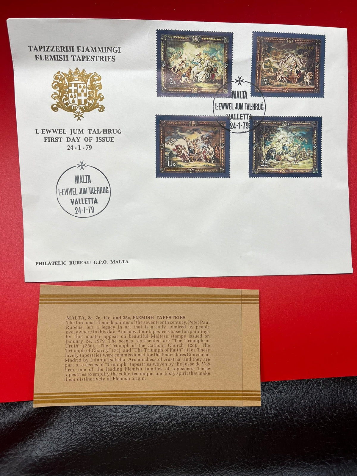 Malta - "Flemish Tapestries" FDC