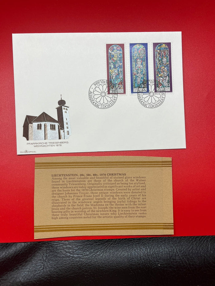 Liechtenstein - "1978 Christmas" FDC