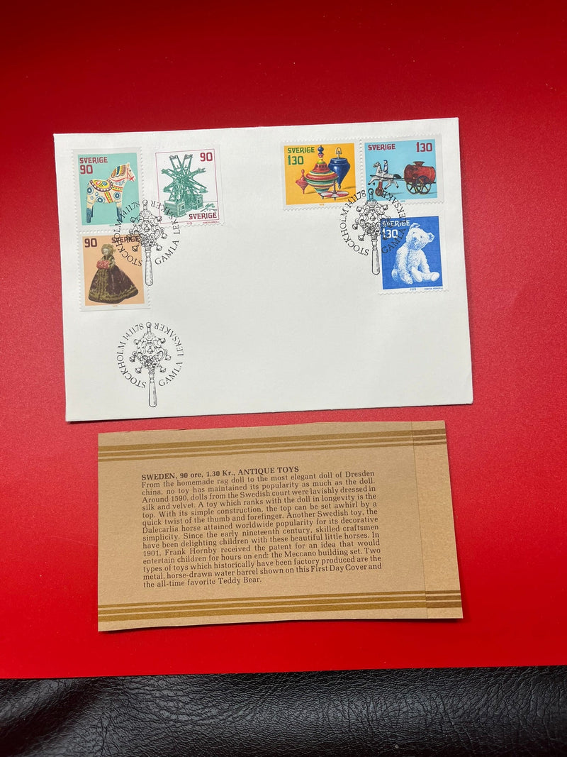 Sweden - "Antique Toys" FDC