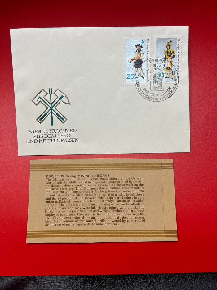 German Democratic Republic - "Mining Uniforms" FDC