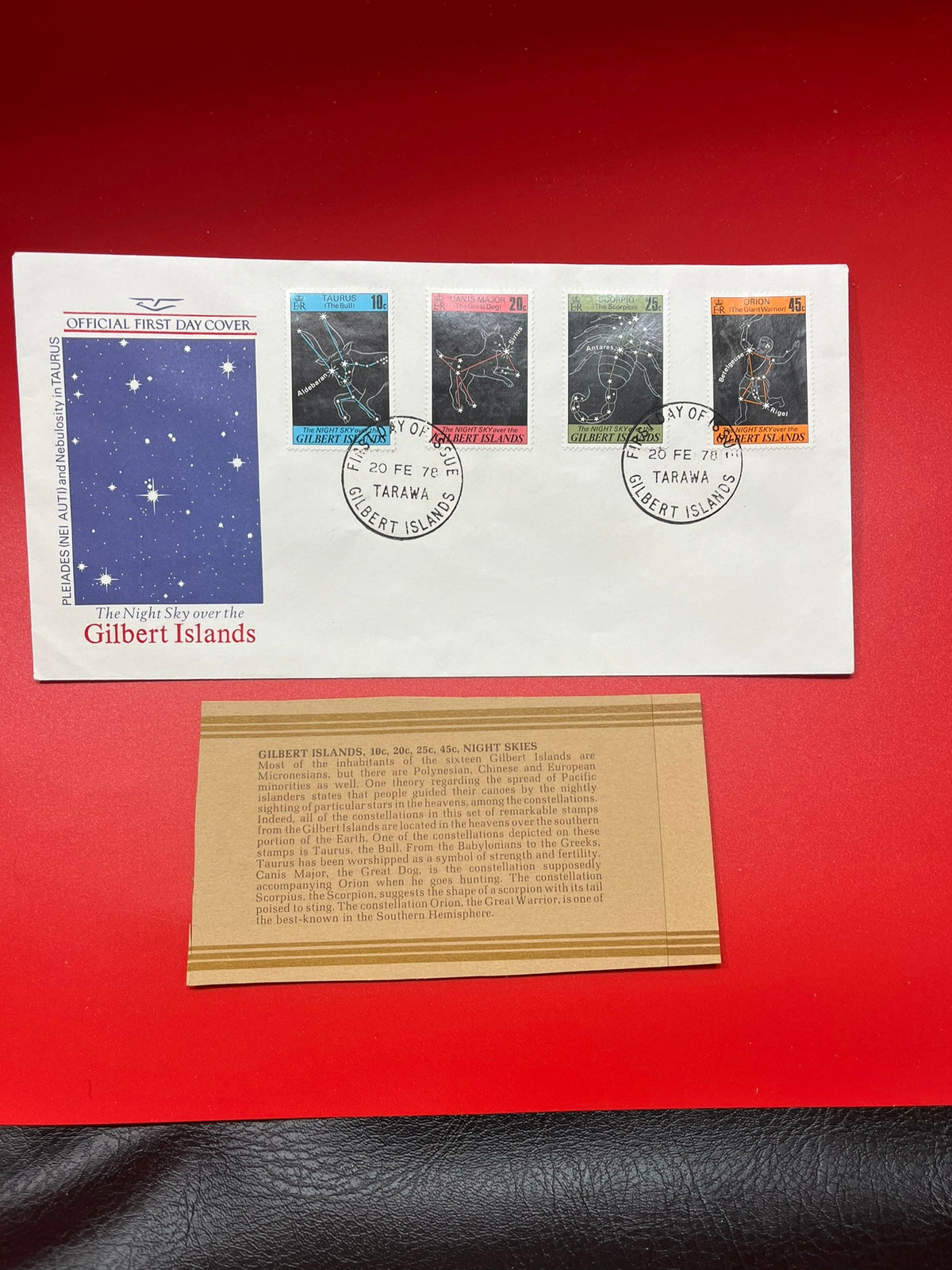 Gilbert Islands - "Night Skies" FDC