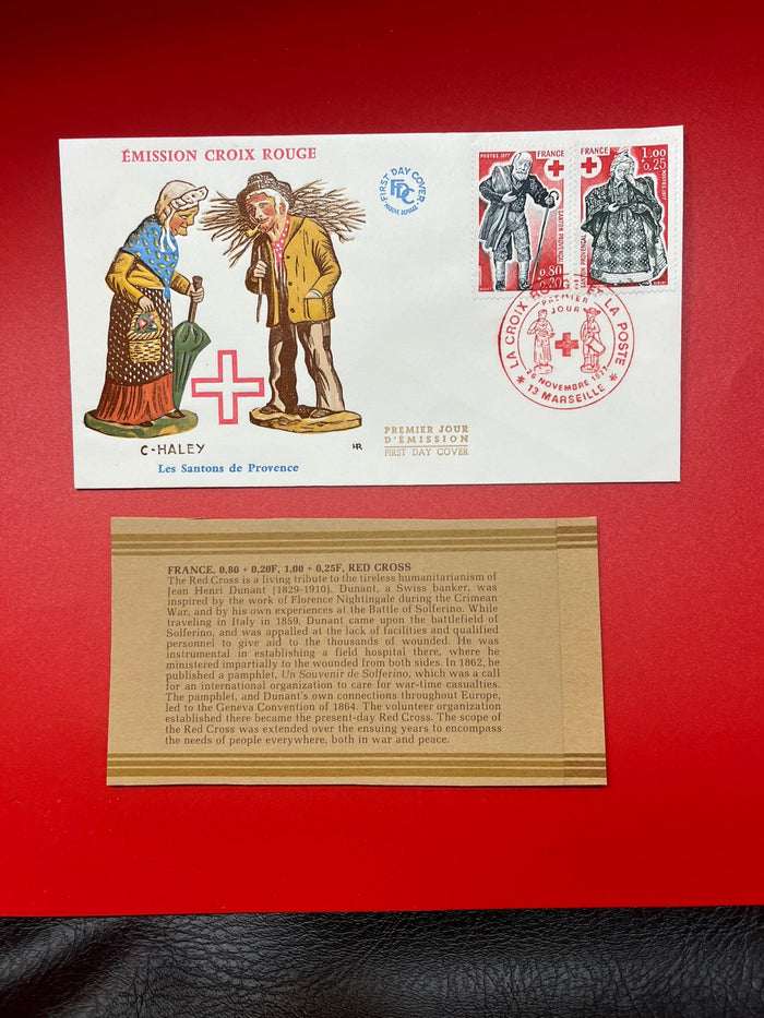 France - "Red Cross" 2 FDC