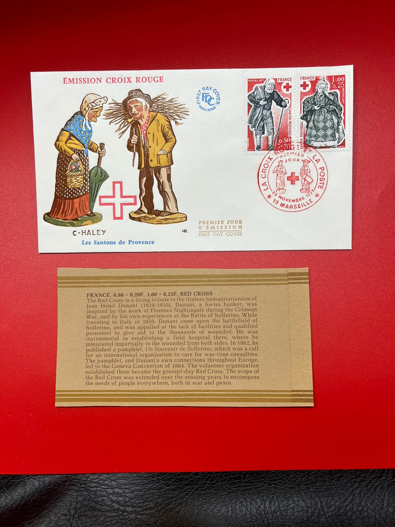 France - "Red Cross" 2 FDC