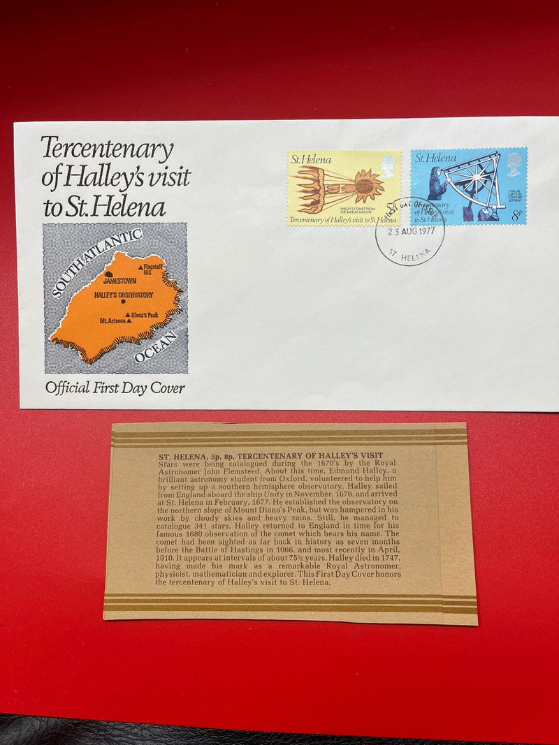 St.Helena - "Tercentenary of Halley's Visit" FDC