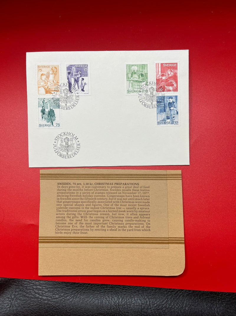 Sweden - "Christmas Preparation" FDC