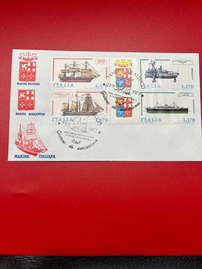 Italy - Ships of Italy FDC
