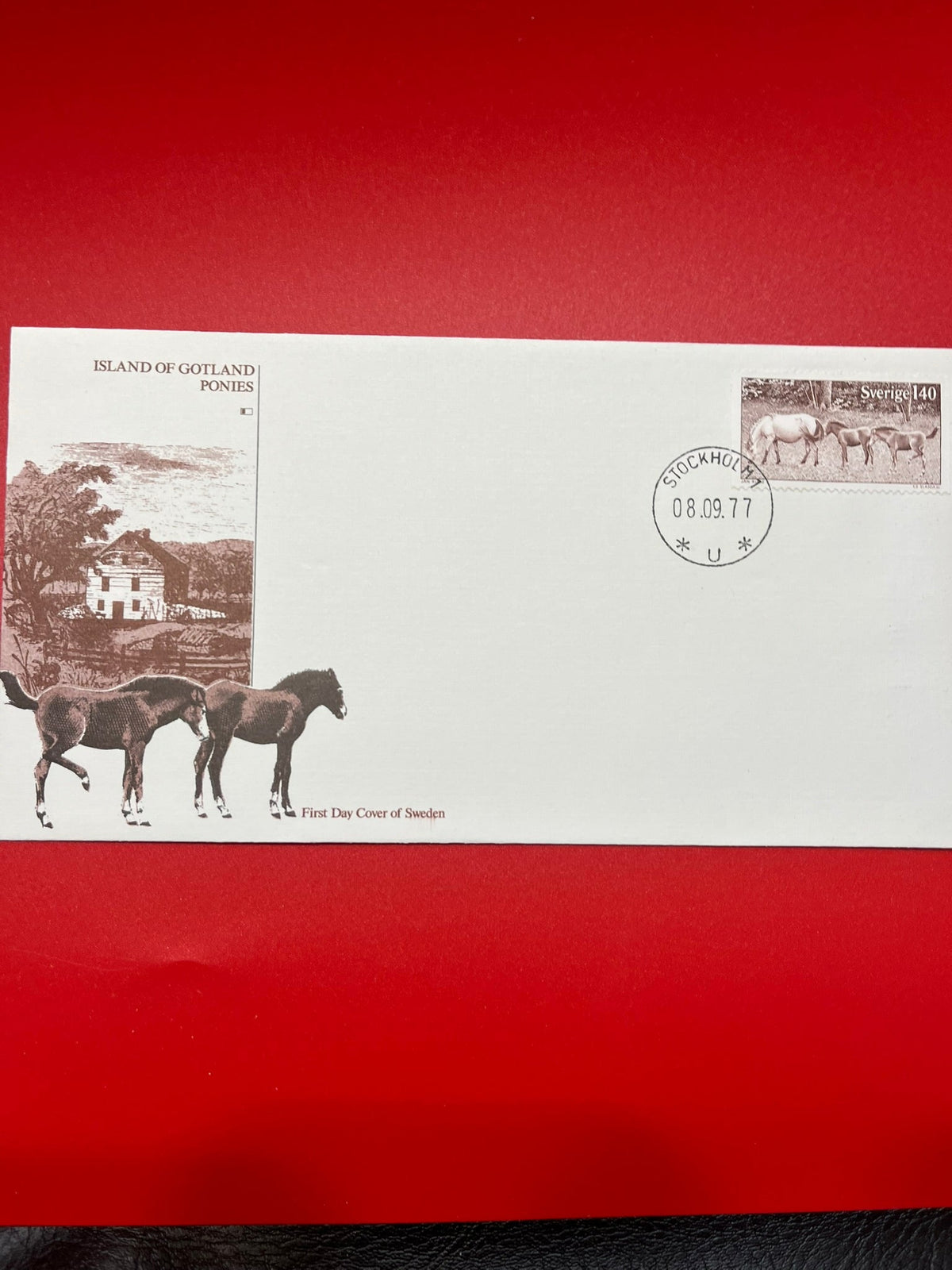Island of Gotland Ponies FDC