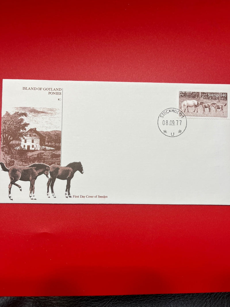 Island of Gotland Ponies FDC