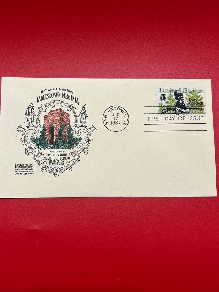 5c Davy Crocket FDC