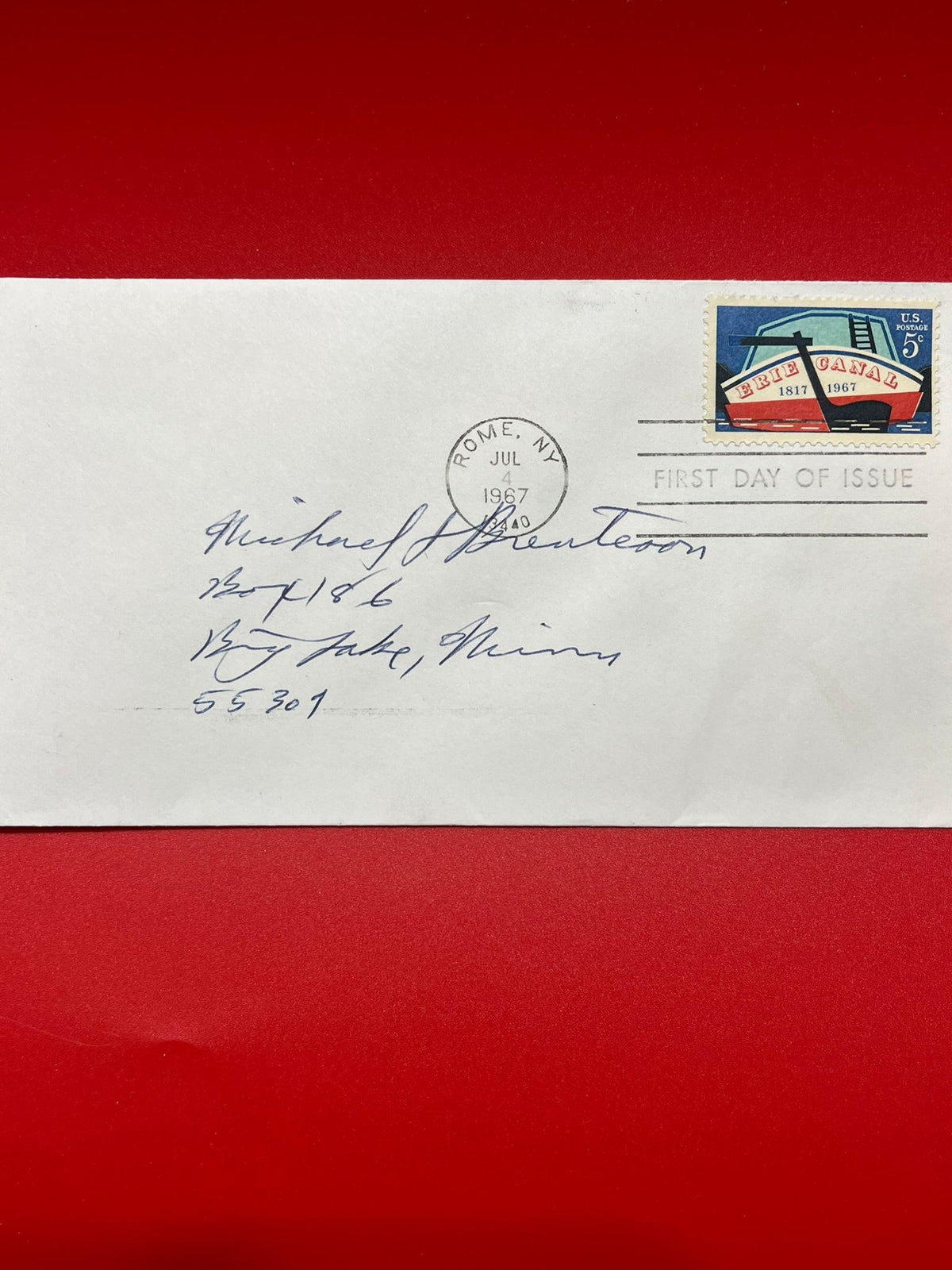 5c  Erie Canal FDC