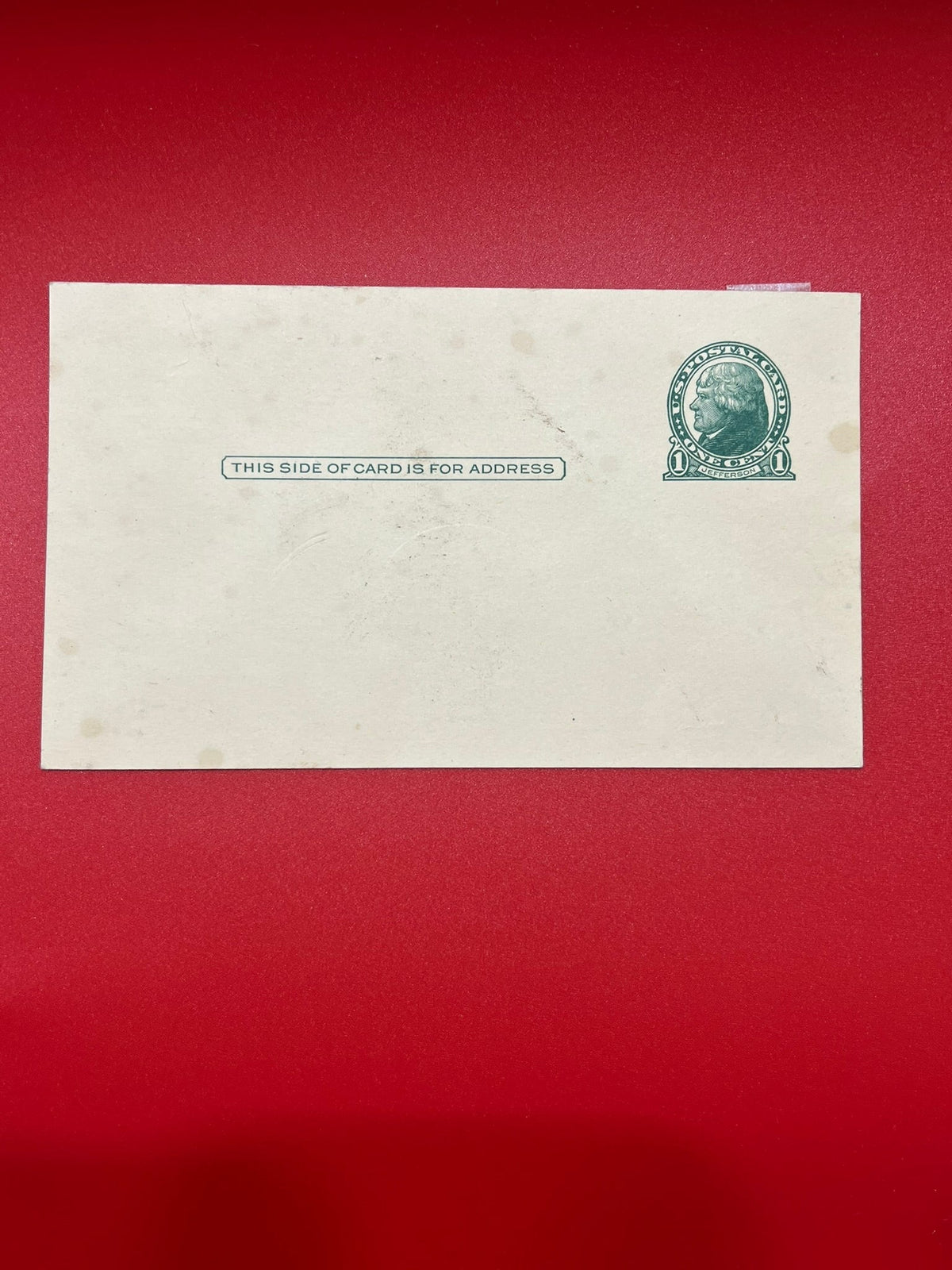 1c Jefferson Postcard