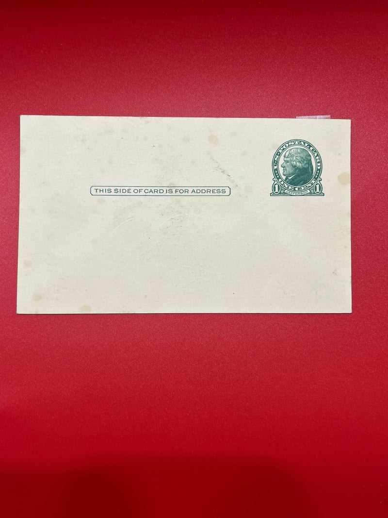 1c Jefferson Postcard