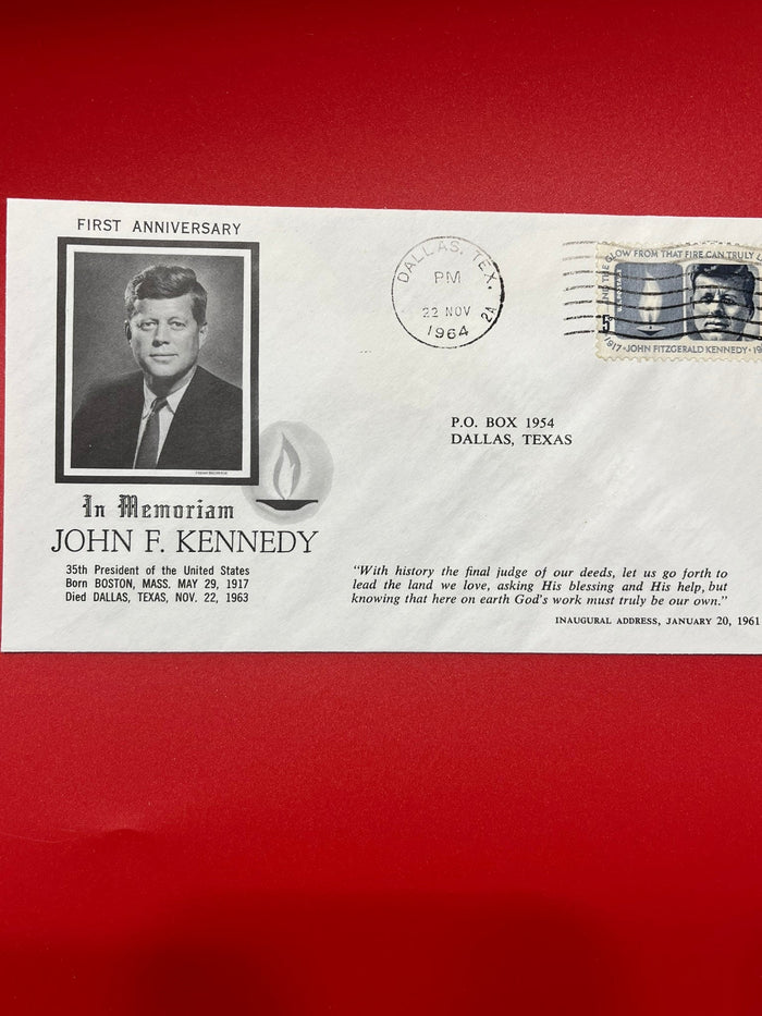 In Memoriam John F. Kennedy Cachet