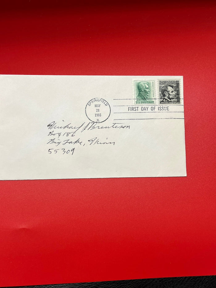 1c Jackson/4c Lincoln FDC