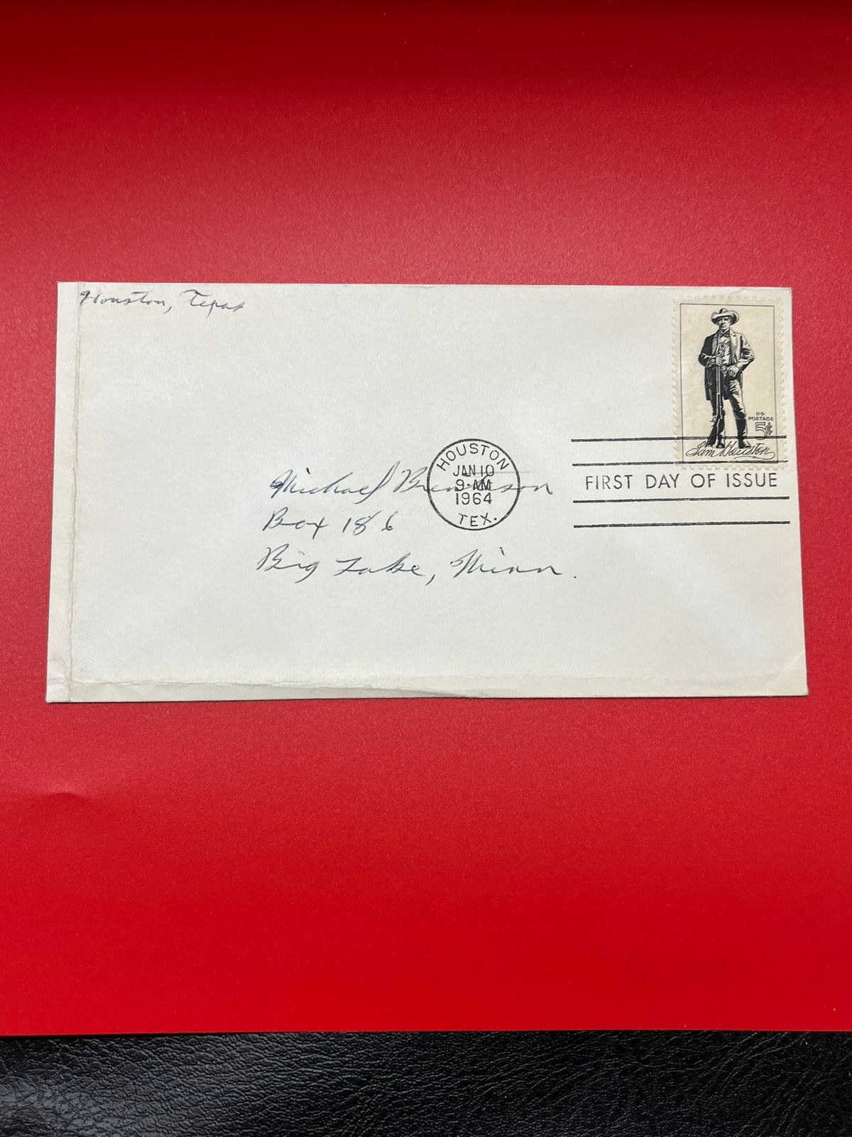5c Sam Houston FDC