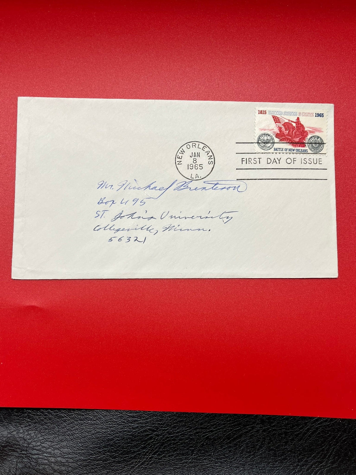 5c Battle of New Orleans FDC