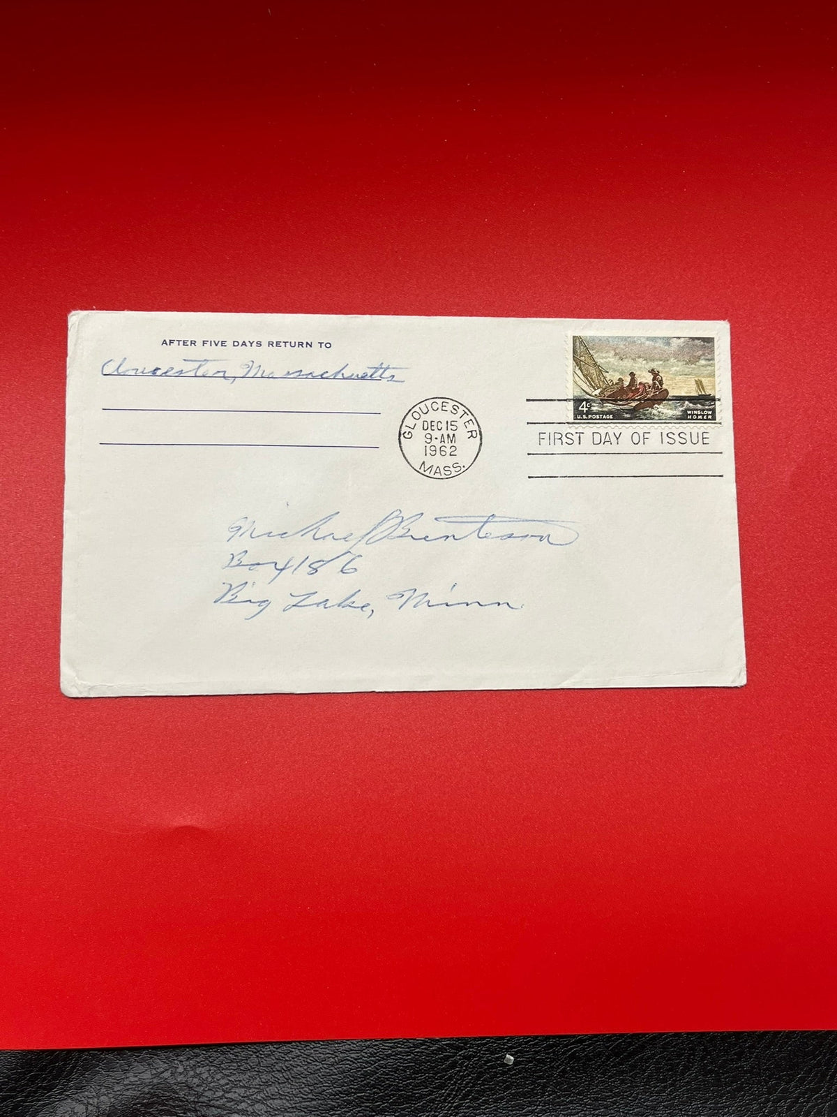 4c Winslow Homer FDC