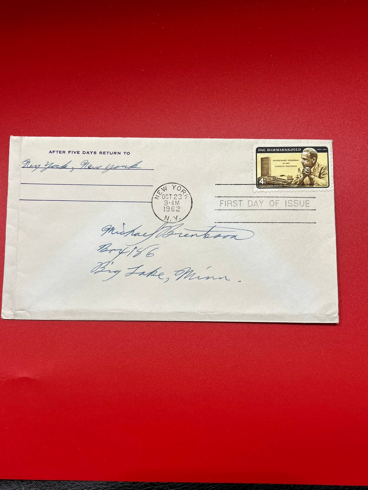 4c Dag Hammarskjold FDC