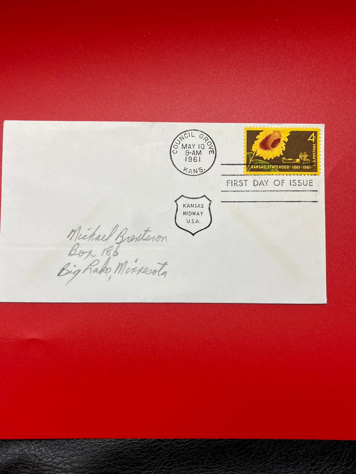 1961 Kansas Statehood Centennial FDC