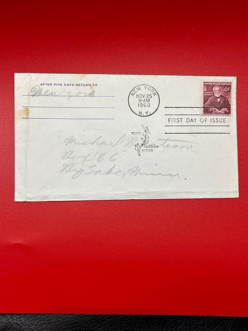 1960 Andrew Carnegie FDC