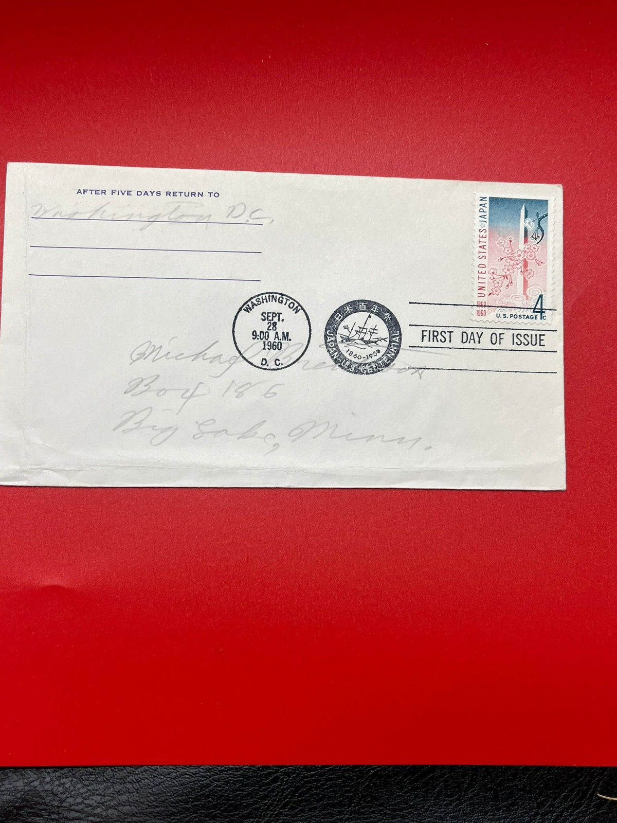 1960 United States - Japan FDC