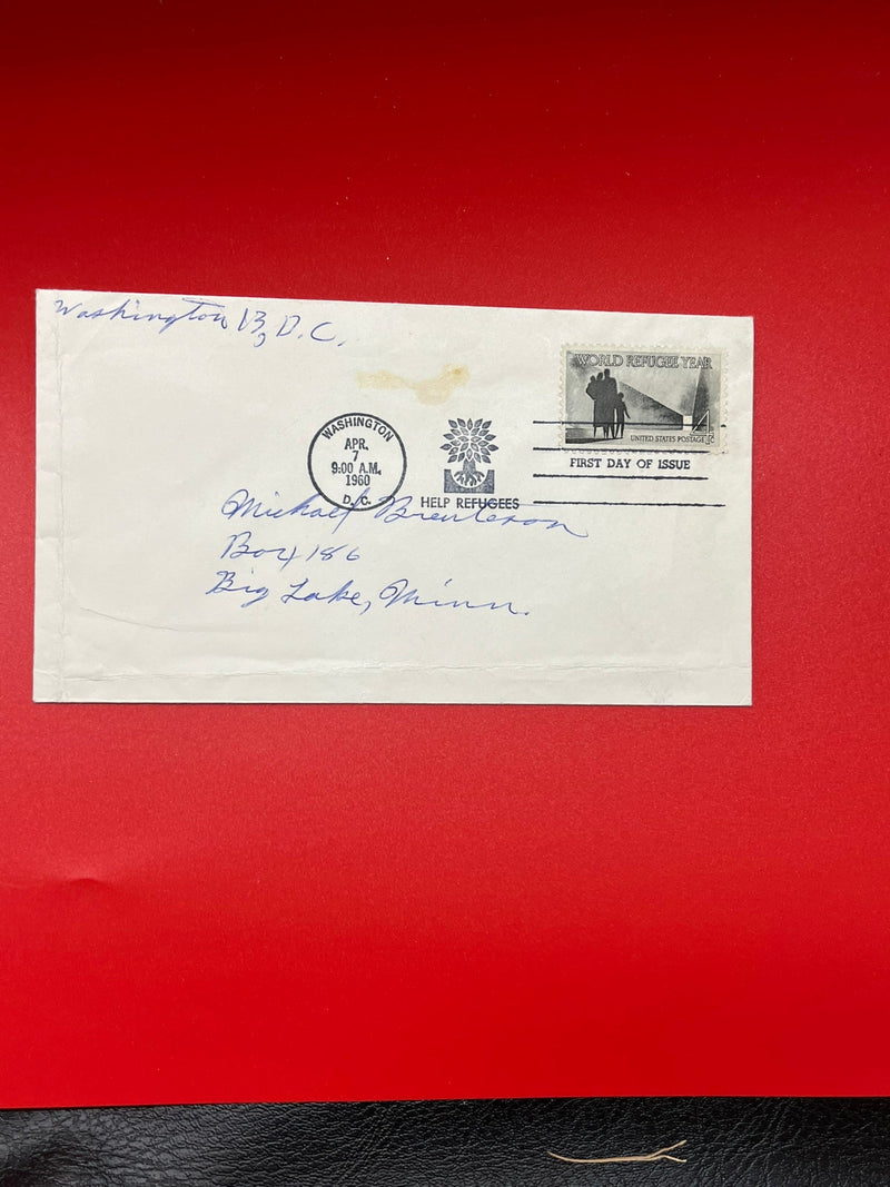 1960 World Refugee 4c FDC