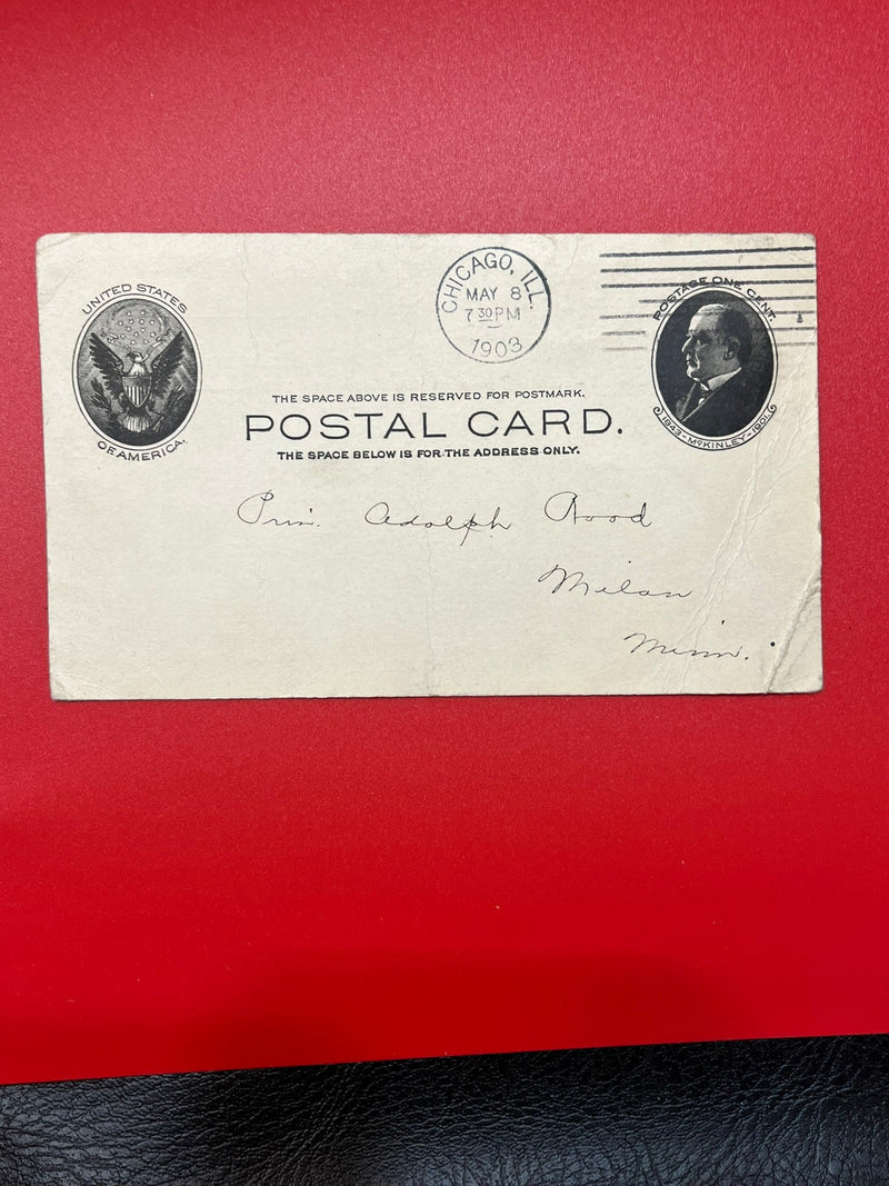 1c William McKinley Postal Card