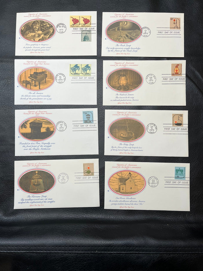 1978 Vignettes of Americana FDC Set.