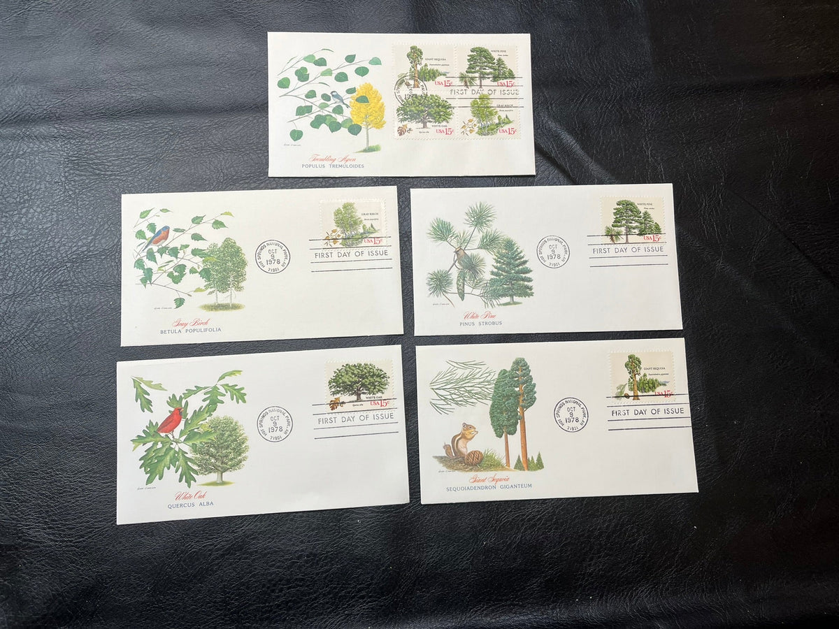 1978 Trees FDC SET