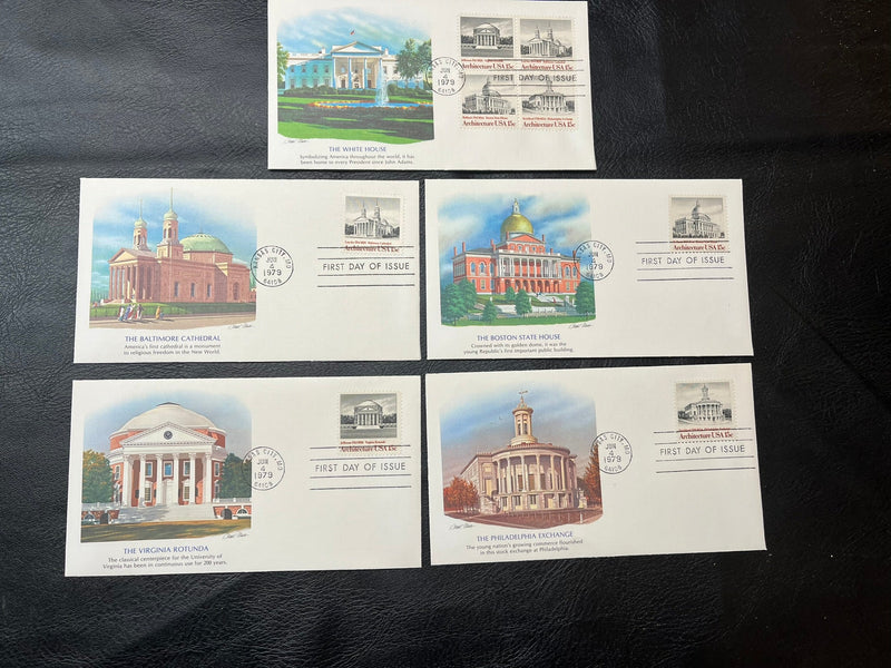 1979 ARCHITECTURE  FDC Set