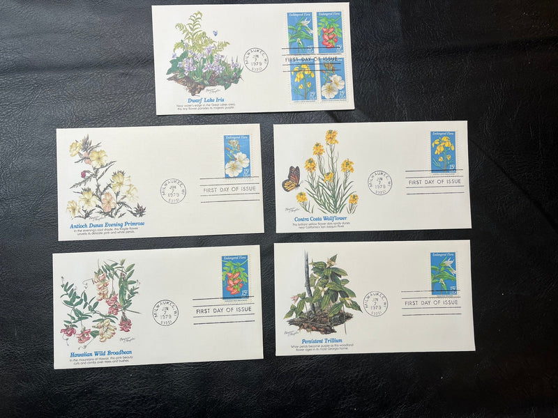1979 ENDANGERED FLORA FDC Set