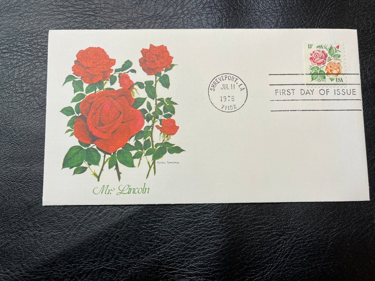 1978 Mr. Lincoln Roses FDC