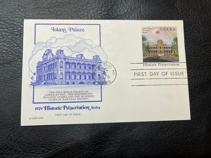 1979 Iolani Palace FDC