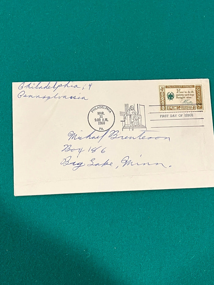 1960 "Credo" cachet FDC