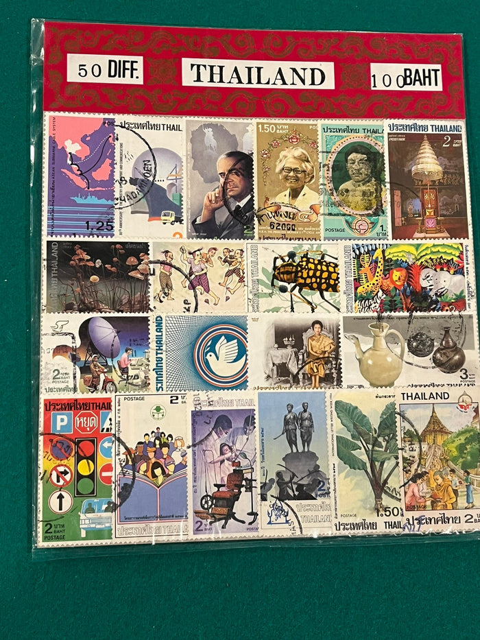 Thailand group of 50 stamps