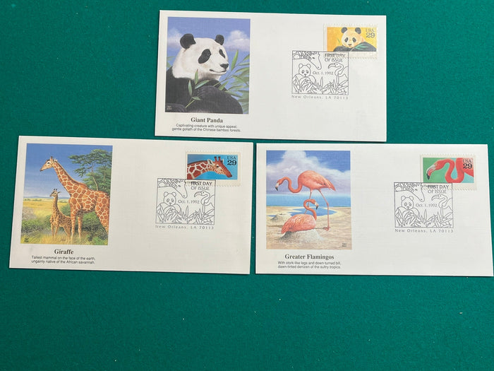 Wild Animals 1993 FDC Group