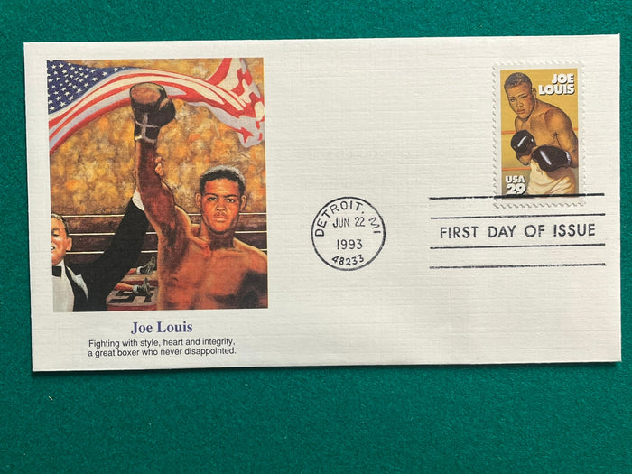 Joe Louis 1993 FDC  Fleetwood Cachet