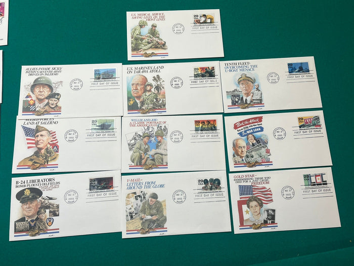 1993 WWII Commemorative Series FDCs
