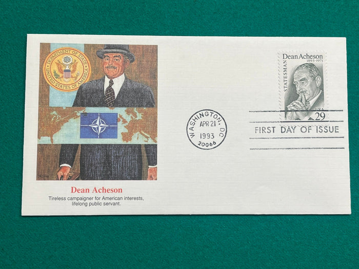 1993 Dean Acheson Fleetwood FDC.