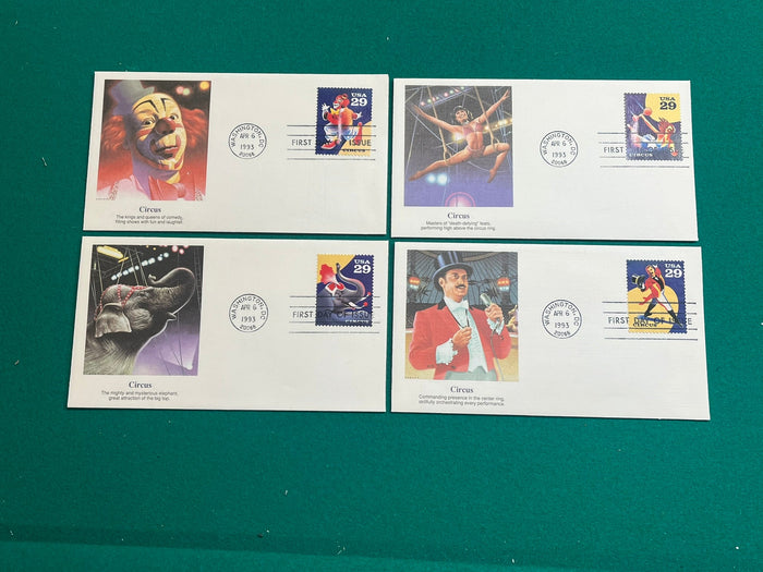 1993 American Circus Fleetwood FDC set