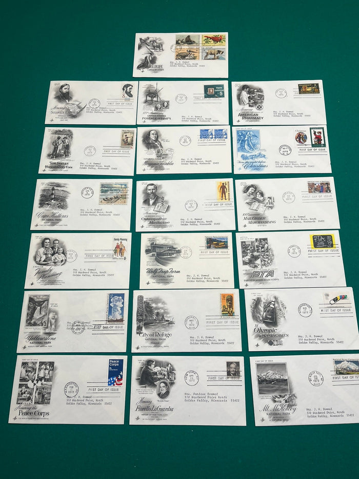 1972 Fleetwood FDC Set