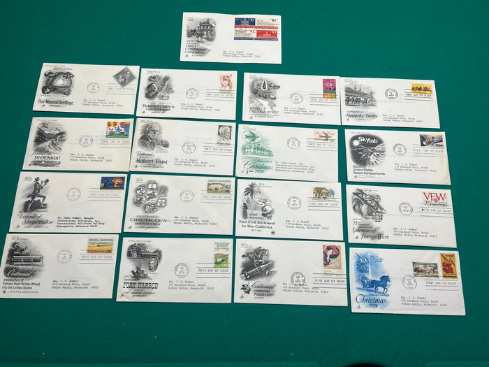 1974 Fleetwood FDC Set