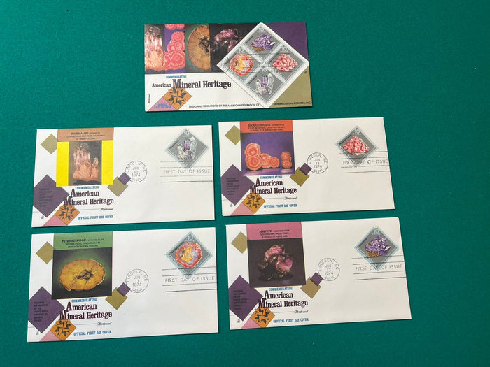 American Mineral Heritage FDC Set