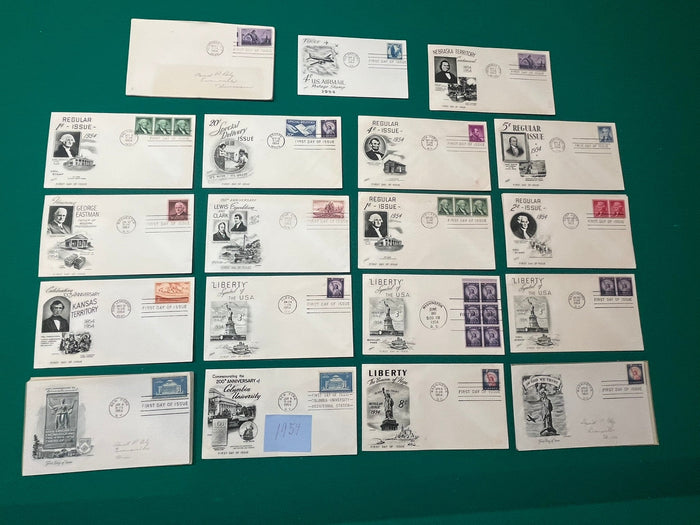 1954 FDC Set
