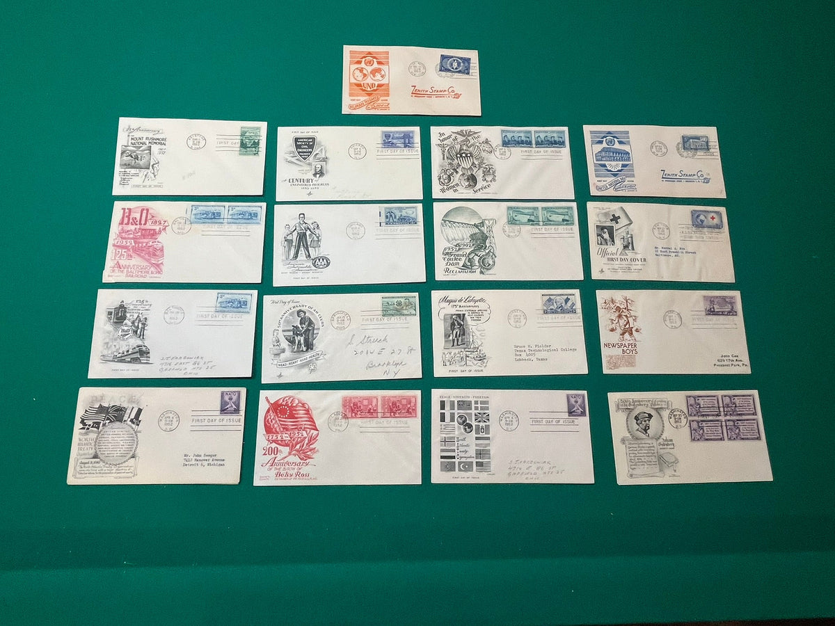 1952 FDC Set