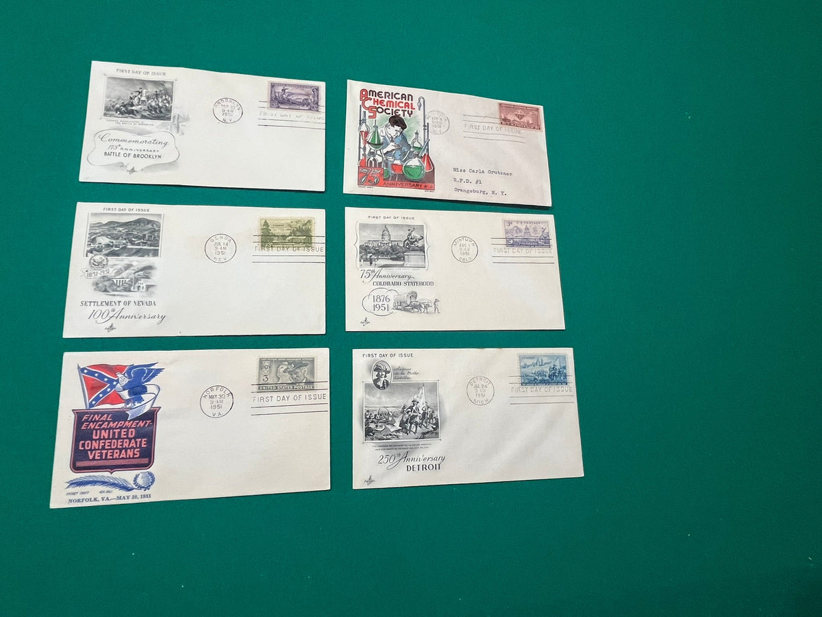 1951 FDC Set