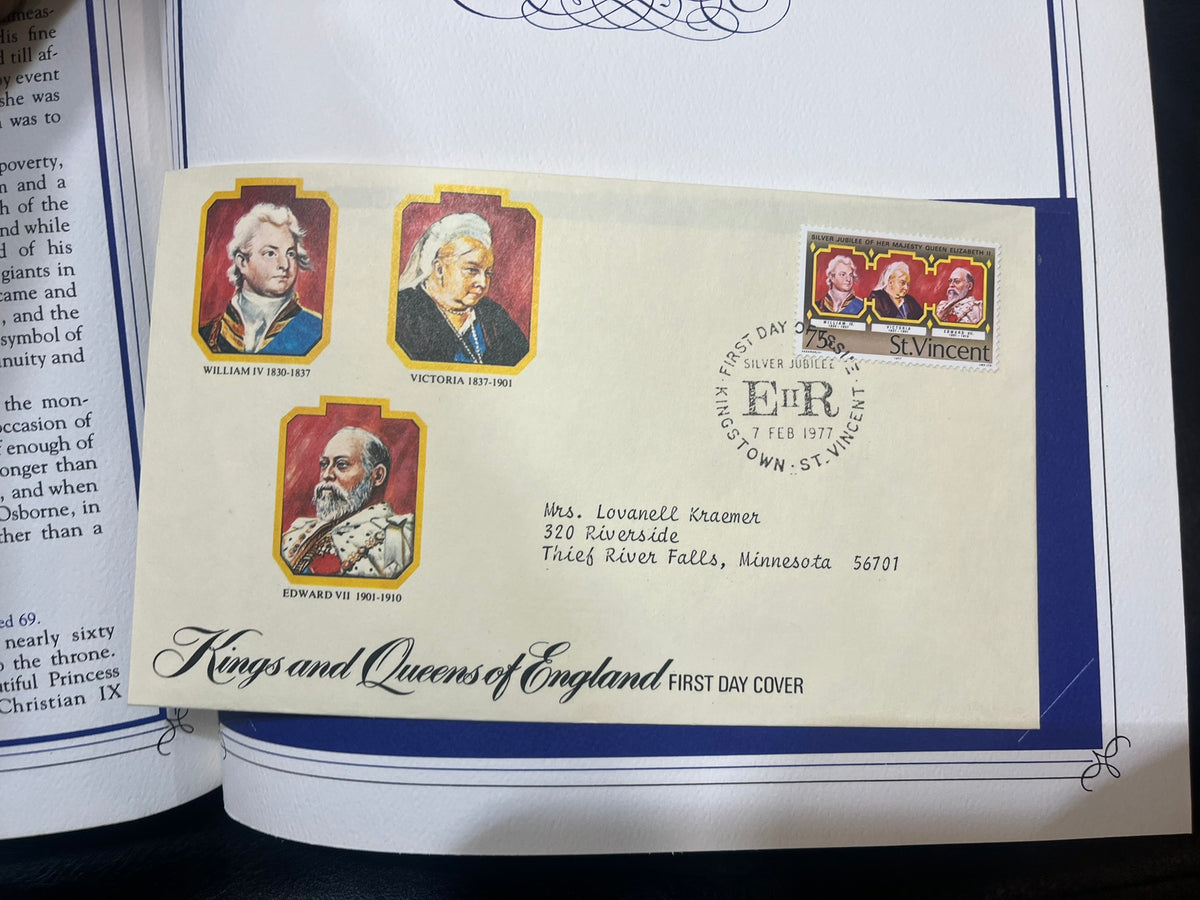 Kings and Queens of England - FDC set